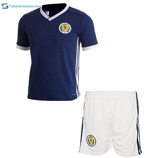 Camiseta Escocia 1ª Niños 2018 Azul